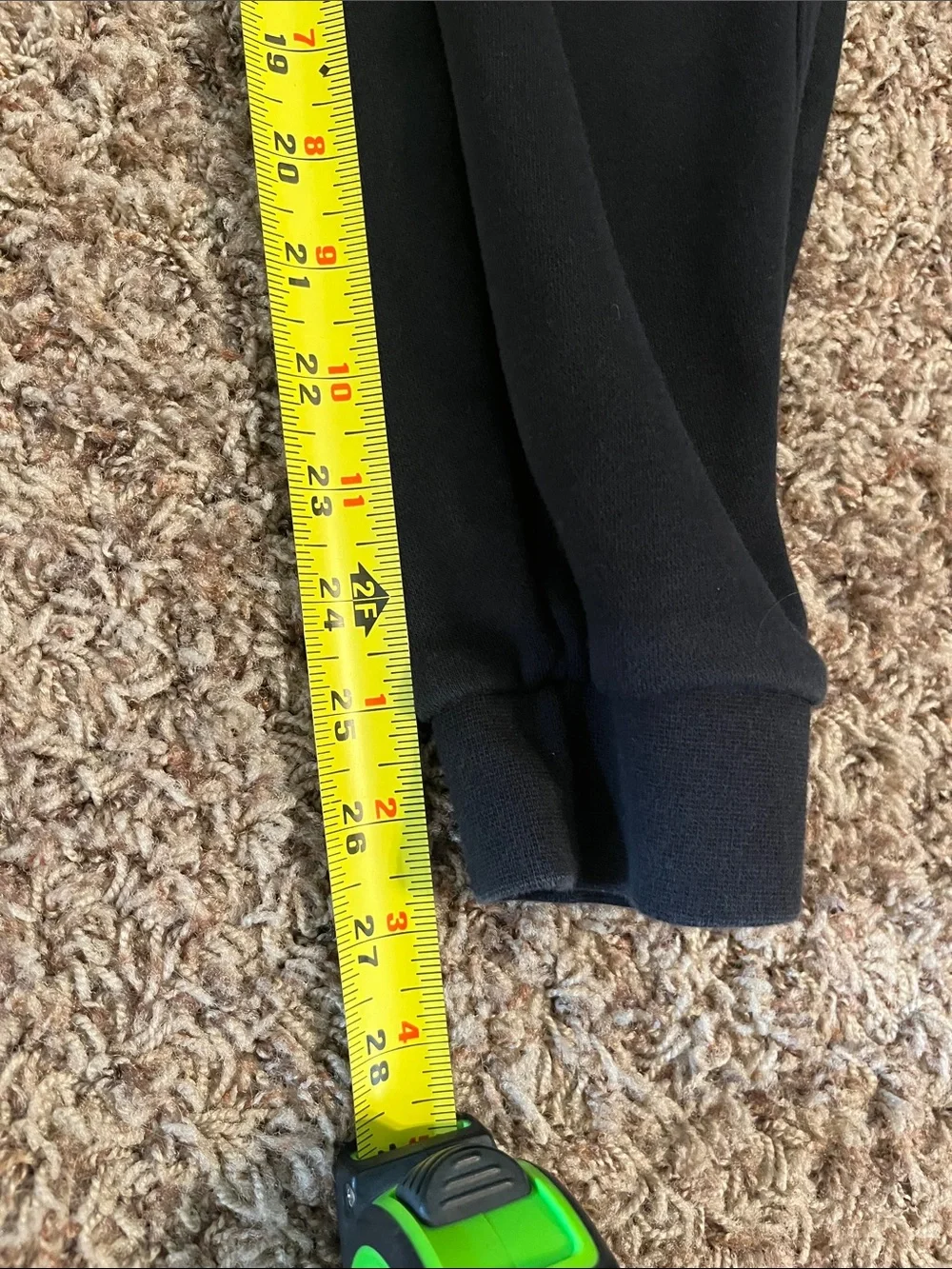 Nike Black Men’s Jogger Sweatpants with White Swoosh